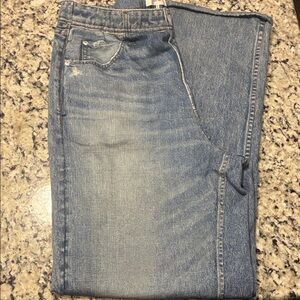 rag & bone Faded Blue Wide Leg Pants